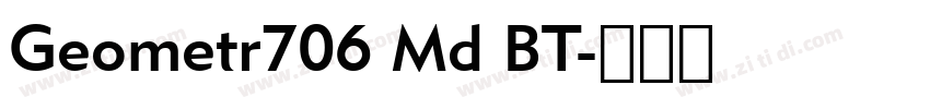 Geometr706 Md BT字体转换